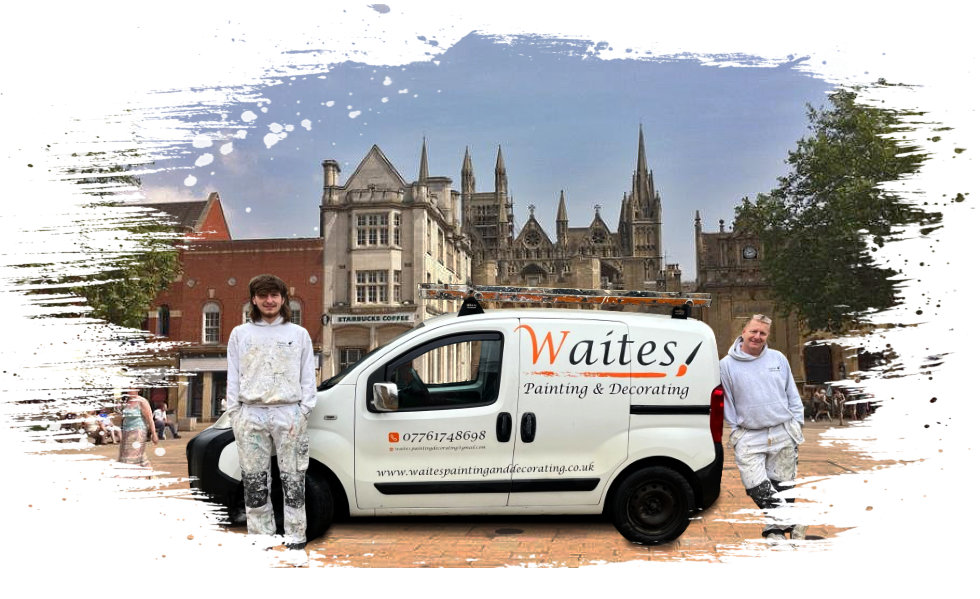 Waites in Peterborough with Painters & Decorators van